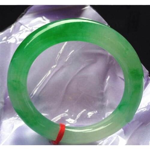 Designer expensive 56-59mm Certified Natural ice Green Jadeite JADE Bracelet Bangle fine jewelry