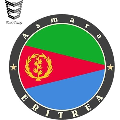 EARLFAMILY 13cm x 13cm Car Sticker Eritrea Vinyl Sticker Laptop Travel Luggage Waterproof Car Styling Decal Accessories