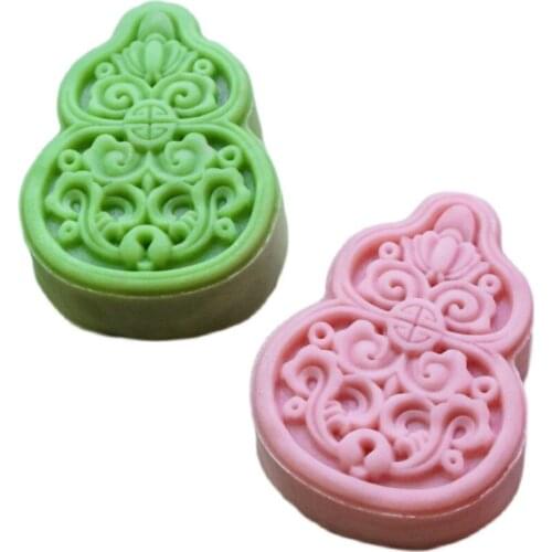 DIY Handmade New Product Mid-Autumn Festival Moon Cake Mold Heterosexual Gourd Chinese Style 75g 3D Non-stick