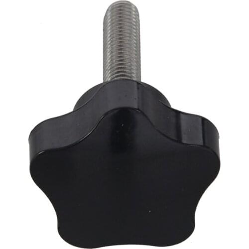 GTBL M8 x 35mm Male Thread Screw On Type Star Head Clamping Knob Grip