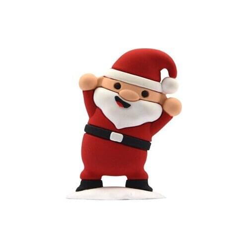 Lovely Christmas Gifts USB Flash Drive Mini USB Flash Disk Christmas Santa Clause Styles Pendrive 32GB 64GB USB 2.0 Bulk Gift