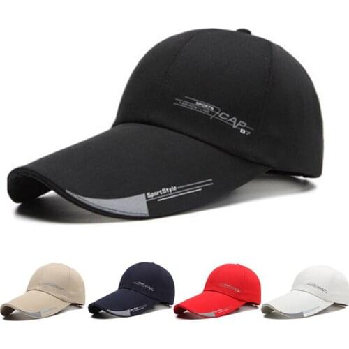 Letters Unisex Baseball Caps Long Brim Summer Sun Hats for Men Women Outdoor Shade Visor Hat