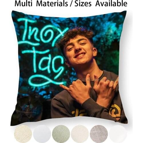 Inoxtag Pillow Case Throw Pillow Cover Cotton Linen Flax Cute Michoucroute Team Crouton Lebouseuh Valouzz Stainless Steel