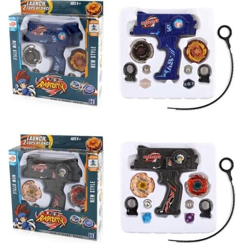 New beyblade set 2pcs Beyblade burst Metal Fusion Toys with Launcher handle Sale Set Bey blade blade for child Toy gift