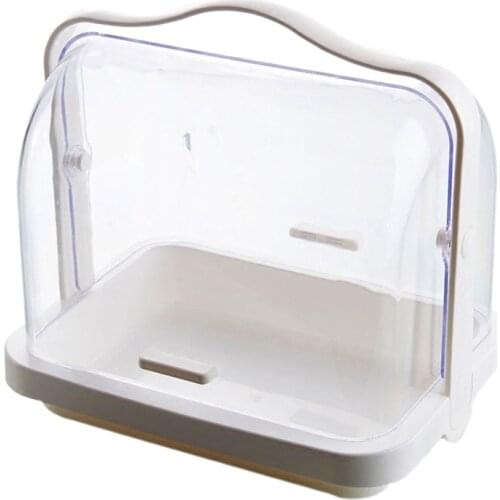 Kitchen Bread Storage Box Plastic First Aid Medicine Storage Box Cosmetic Organizer Multifunctional Flip Medicine Bread Boxes