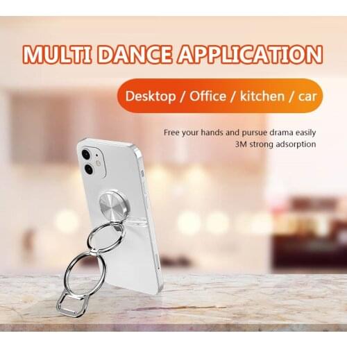 360 Degree Mobile Popular Magnet Phone Holder For IPhone X 8 7 Metal Finger Phone Stand For Samsung S9 Phone Magnet On Car