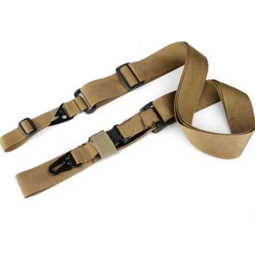 Adjustable Gun Sling Tactical Paintball Rifles Carry Quick Detach QD 3 Point Sling Nylon Shoulder Strap Airsoft Gun Belt Rope