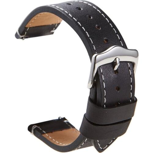 22mm Genuine Leather Watchband for Honor Magic watch 2 46 Quick Release Watch Band For Huawei GT 2E steel Buckle Strap Wristband