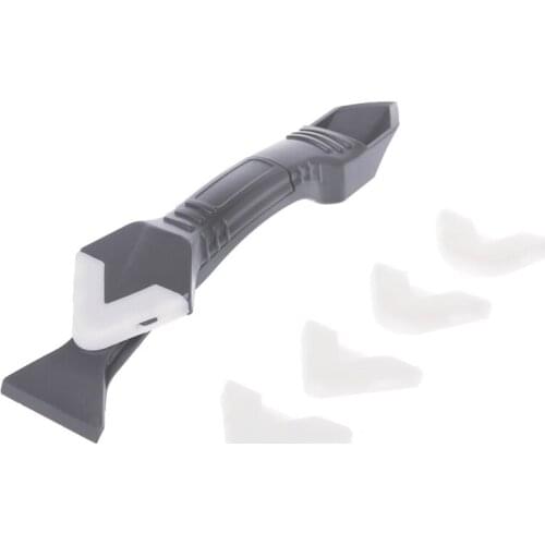 L9BE DIY 3 In 1 Sealant Angle Scraper Silicone Trowel Grout Caulk Corner Remover Tool