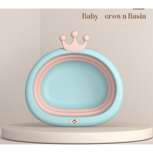 Newborn Baby Foldable Bath Tub Baby Shower Tubs Bath Body Washing Portable Folding Kids Eco-friendly Baby Washing Face Basin
