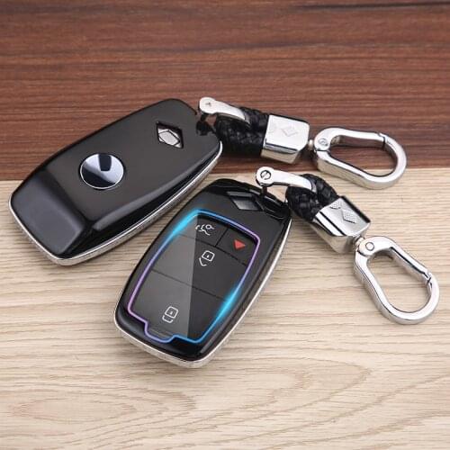 Carbon Fiber Car Key Case For Benz GLB GLC GLE GLA GLS B C E S G Class Carbon Fiber Car Keychain Key Fob Case Shell Bag Cover