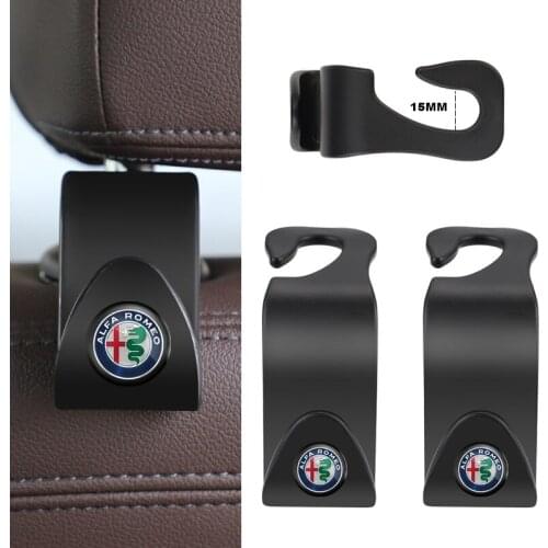 2Pcs Clips Car Seat Hook Auto Fastener Accessries For Alfa Romeo Giulia Stelvio Giulietta Spider GT Mito 156 159 147 4C Tonale