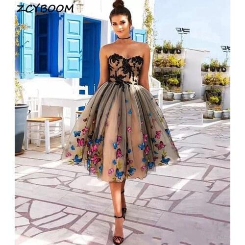 ZCYBOOM Women's Evening Dresses Below The Knee