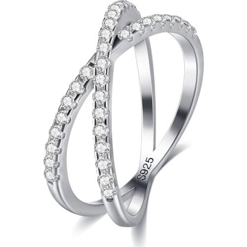 ZEMIOR Double Layer Shaped Vintage Ring 925 Sterling Silver High-End Ring For Women Fine Jewelry Best Selling Christmas Day Gif