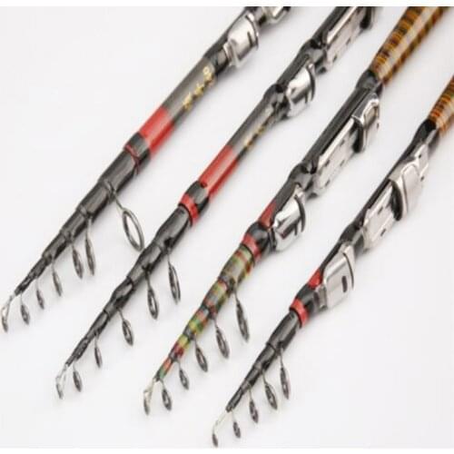 1.2m-2.4m Rotating Fishing Rod Carbon Trout Carp Telescopic Fishing Rod Lure Rod Fishing Tackle 2021