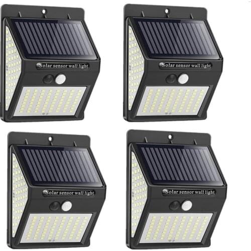 1/2/4Pcs LED Solar Light Outdoor Solar Lamp PIR Motion Sensor Wall Light Waterproof Solar Powered Sunlight for Garden Decoration