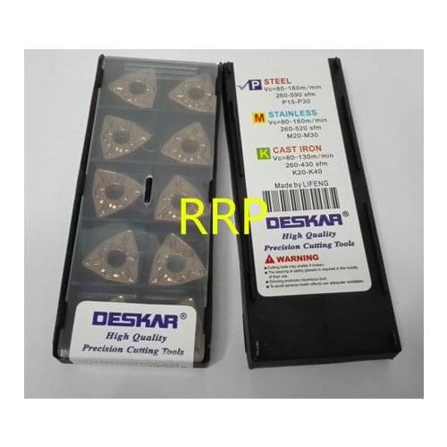 10pcs WNMG080408-TM LF9018 Original Deskar brand carbide inserts, for cutting steel, cast steel, high quality