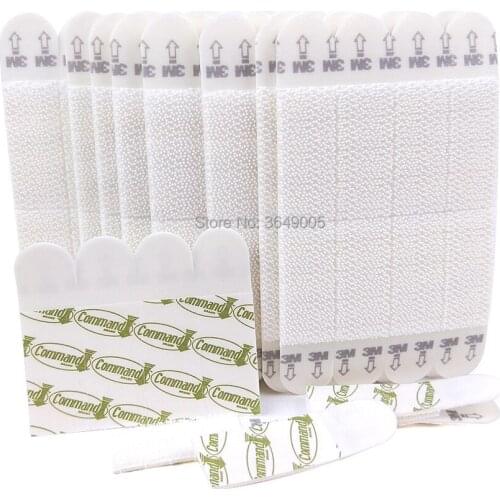 1000pcs Small Command Damage-Free Hanging Strips Non-mark Command Hook Picture Poster Frame PVC Wall Sticker