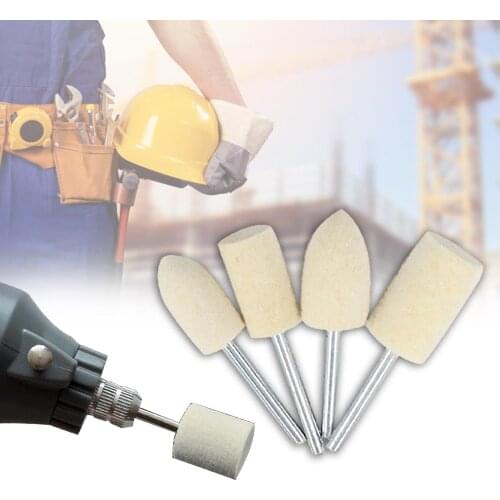 12/13Pcs Stainless Steel Faux Wool Cylindrical Round Mounted Polishing Buffing Wheel Grinding Head Burring Remover Tool