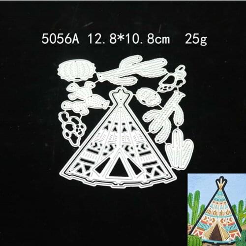 2021 Tent Metal Cutting Dies DIY Scrapbooking Paper Photo Album Crafts Knife Mould Cards Embossing Mold Stencils for Decor