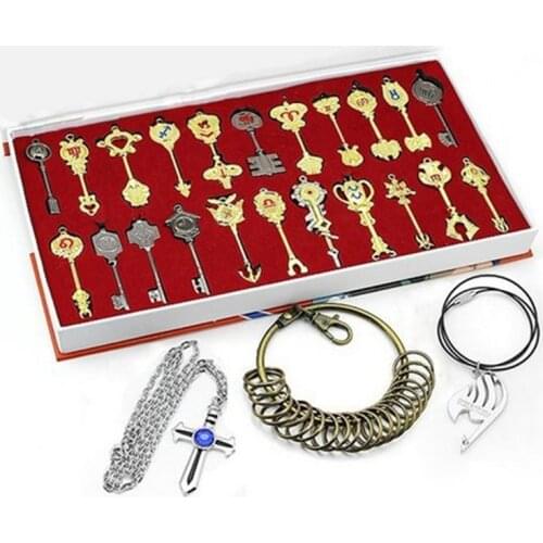 Anime Fairy Tail Lucy Heartphilia Spirit Action Figure Lucy Twelve Constellations Key Zinc Alloy Figure Collectible Model Toys