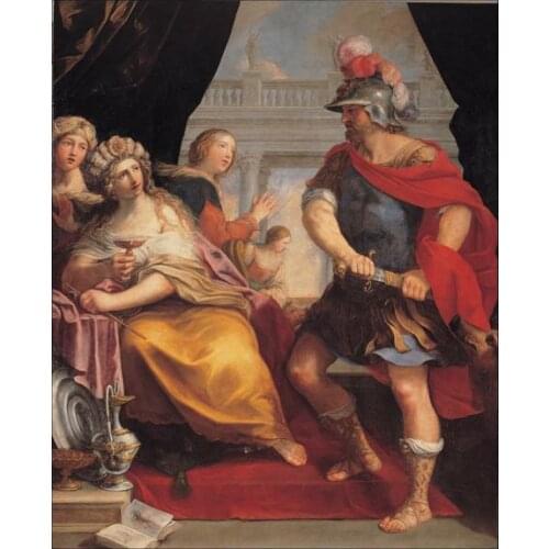 Free shipping wall art decoration picture classic soldiers assassination oil painting religious figure canvas prints on canvas