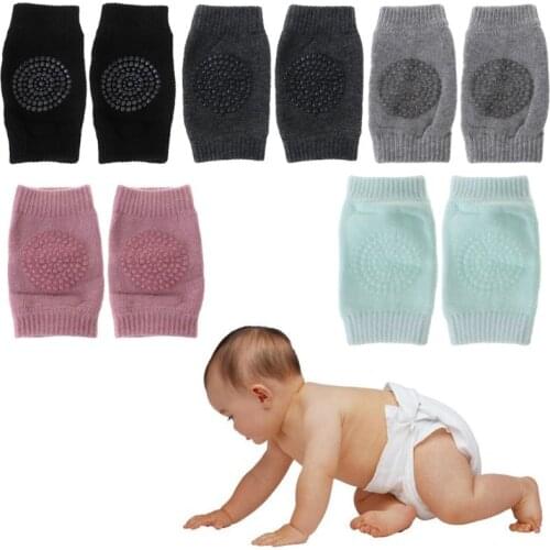 1 Pairs Baby Knee Protector Pads Non Slip Safety Crawl Training Kid Elbow Cushion