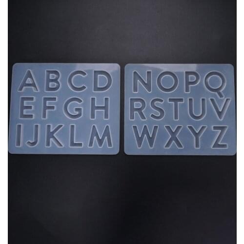 DIY Crystal Resin Epoxy Mold The whole board letter ornaments Decoration Pinyin handmade jewelry silicone mold