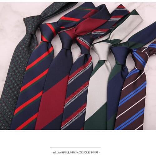 Linbaiway 8cm Polyester Striped Neckties for Mens Suits Neck Ties Women Jacquard Tie Goom Wedding Formal Dress Necktie Gravatas
