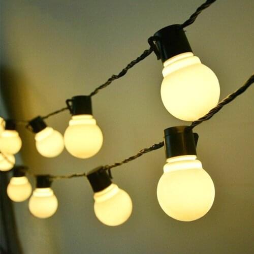 Solar String Lights Garland 2.5/5m 10/20 LED Globe Bulbs Fairy Garland Terrace Courtyard Solar Patio Garden Strings Bulb Light