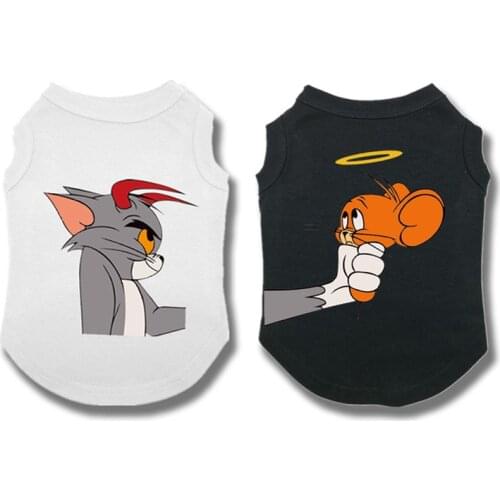 Dog Summer Clothes Cheap Cartoon Pet Dog Clothes Dog Cooling Vest Cute Yorkshire Teddy Dog Vest t-shirt for Dogs