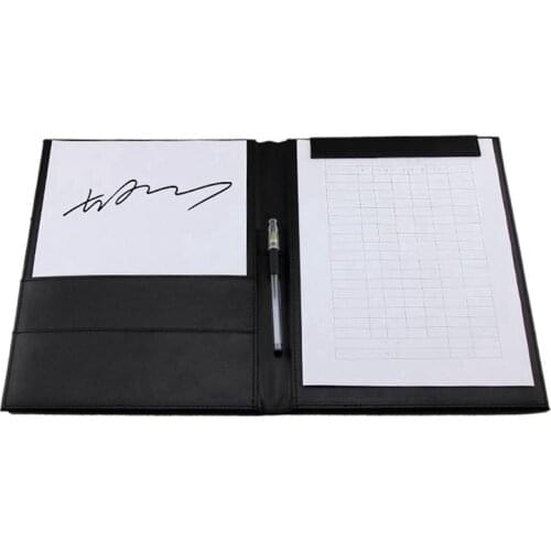 Pu Leather A4 Writing Clipboard Business Notepad Clip Boards Meeting Conference Document Organizer File Folders Paper Resume S