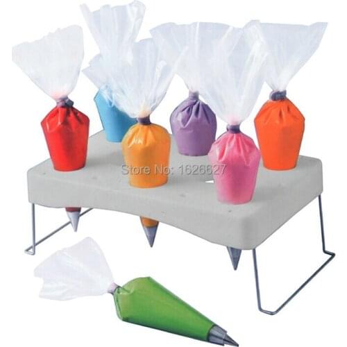 High Quality Kitchen Accessories 29.2*18*11.7CM DIY Pastry Bag Stand Cake Decorating Icing Piping Bag Holder Tools