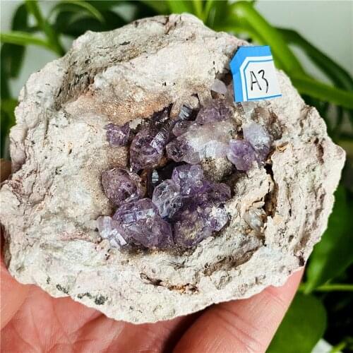 Rare Natural Kreutz Amethyst Geode Moroccan Mineral Specimen Chakra Soul Ore