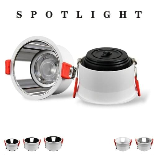 2021 NEW No Glare LED Downlight 220V 110V Spot light LED downlight Dimmable 7W 15W 18W led Recessed Ceiling lamp lights