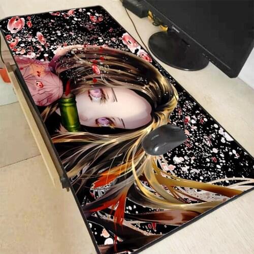 Demon Slayer Kimetsu No Yaiba Anime Luminous RGB LED Lights Desktop Gaming Large PC Laptop Mouse Pad Cushion Computer Accessory