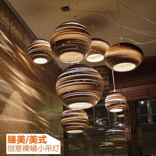 Vintage loft Paper Honeycomb Pendant Lights Lampshade Paper Lanterns For Bar restaurant Decoration hang lamp droplight