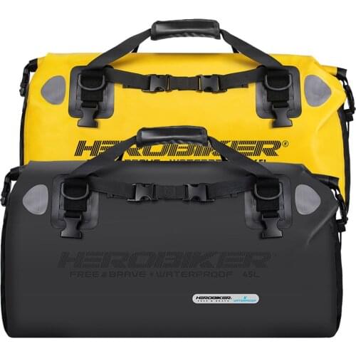 HEROBIKER 45L Bicycle Bag Waterproof Motorcycle Backpack Helmet Triathlon Bag Bicycle Tail Bag Luggage Moto Tank Bags