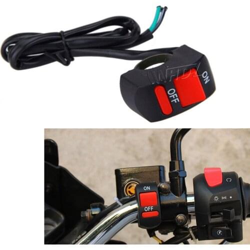 WHDZ 1PC Universal Moto Motorcycle ATV Bike Handlebar Light Switch ON OFF Button Motorcycle Handlebar Switch ON/OFF Button