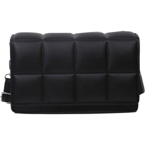 Pu Leather Women Pillow Small Shoulder Bag 2020 New Solid Color Plaid Cross Body Bag for Woman Crossbody Phone Purses