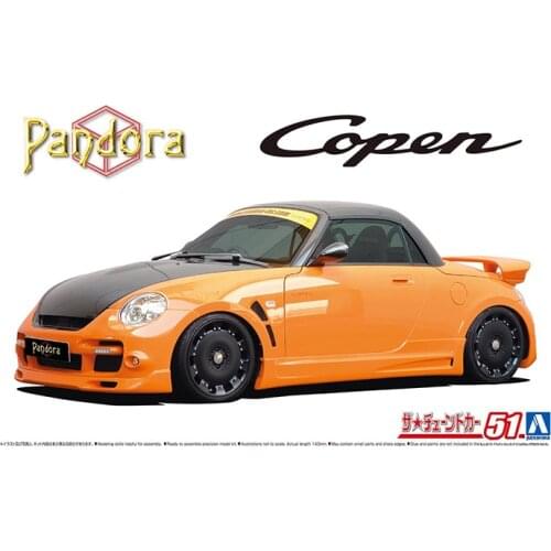 1/24 AOSHIMA plastic assembly car model toy COPEN Pandora 887 EVO2 L880K static model adult collection DIY assembly kit #05898