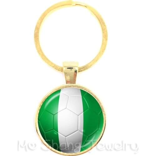 2018 World Cup Keychains Senegal,Serbia,Switzerland,Sweden,Portugal,Nigeria And So On Nation Flag Football Keyring