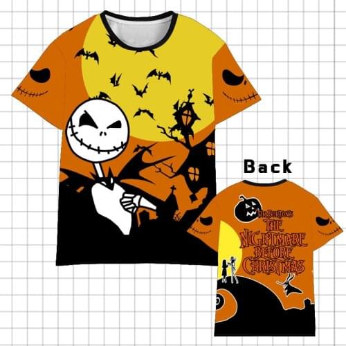 3D Printed Unisex T-Shirts Christmas Halloween Cartoon Movie Fashion O-Neck Tees Casual Shortsleeve Top Sweatshirts Streetwear