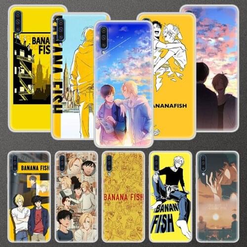 Matte Case For Samsung Galaxy A50 A10 A70 A20e A30 A40 Soft Coque Bumper A20 A20s A10s Phone Cover Funda Yaoi Banana Fish Anime