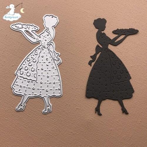 Bunnymoon maid Metal Cutting Dies Stencils for DIY Scrapbooking/photo Album stamps Decorative Embossing DIY Paper Card