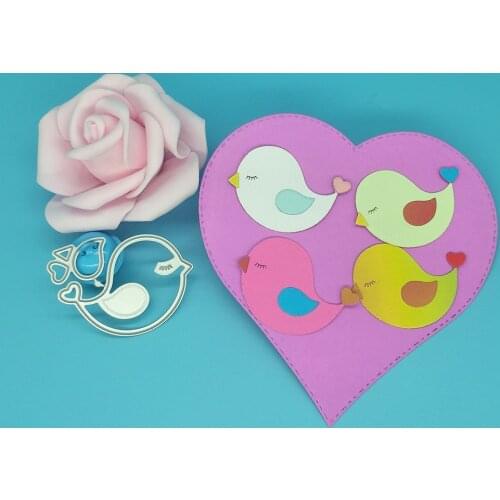 Love bird metal cutting mold, scrapbook, photo frame, photo album decoration, DIY, handmade artwork