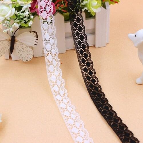 MLAEY 2Yard/Lot Lace Ribbon Off White Lace Fabric Polyester Garment Accessories Clothes Accessories Lace Trimmings 011