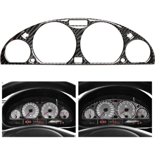 NEW-for BMW 3 E46 M3 1998-2005 Carbon Fiber Internal Instrument Panel Decorative Frame Dashboard Cover Stickers