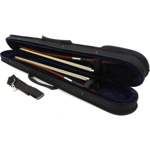 New Upright double bass Bow Case Bow Bag Hold 2 pcs bow Hard Case light Strong
