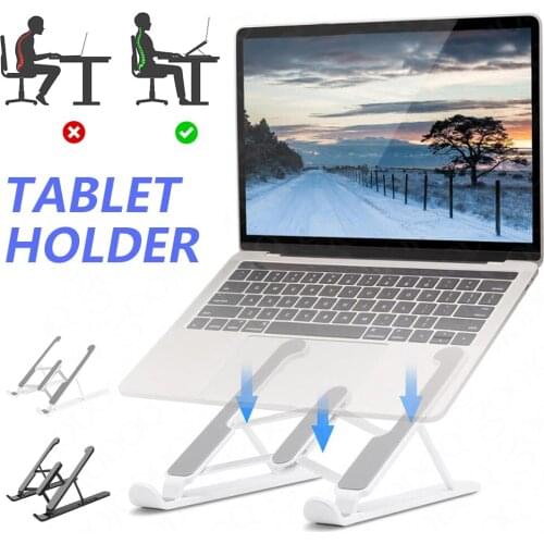 Portable Laptop Stand Tablet Holder Desk Folding Non-Slip Ergonomic Computer Rack Organizer For Macbook Pro Air Lapdesk Bracket